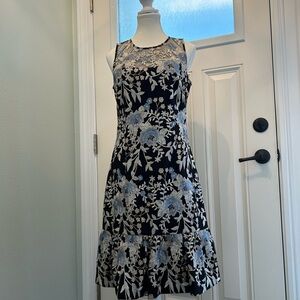 WHBM | Perfect for evening or wedding | Size 4 | black with heavy embroidery
